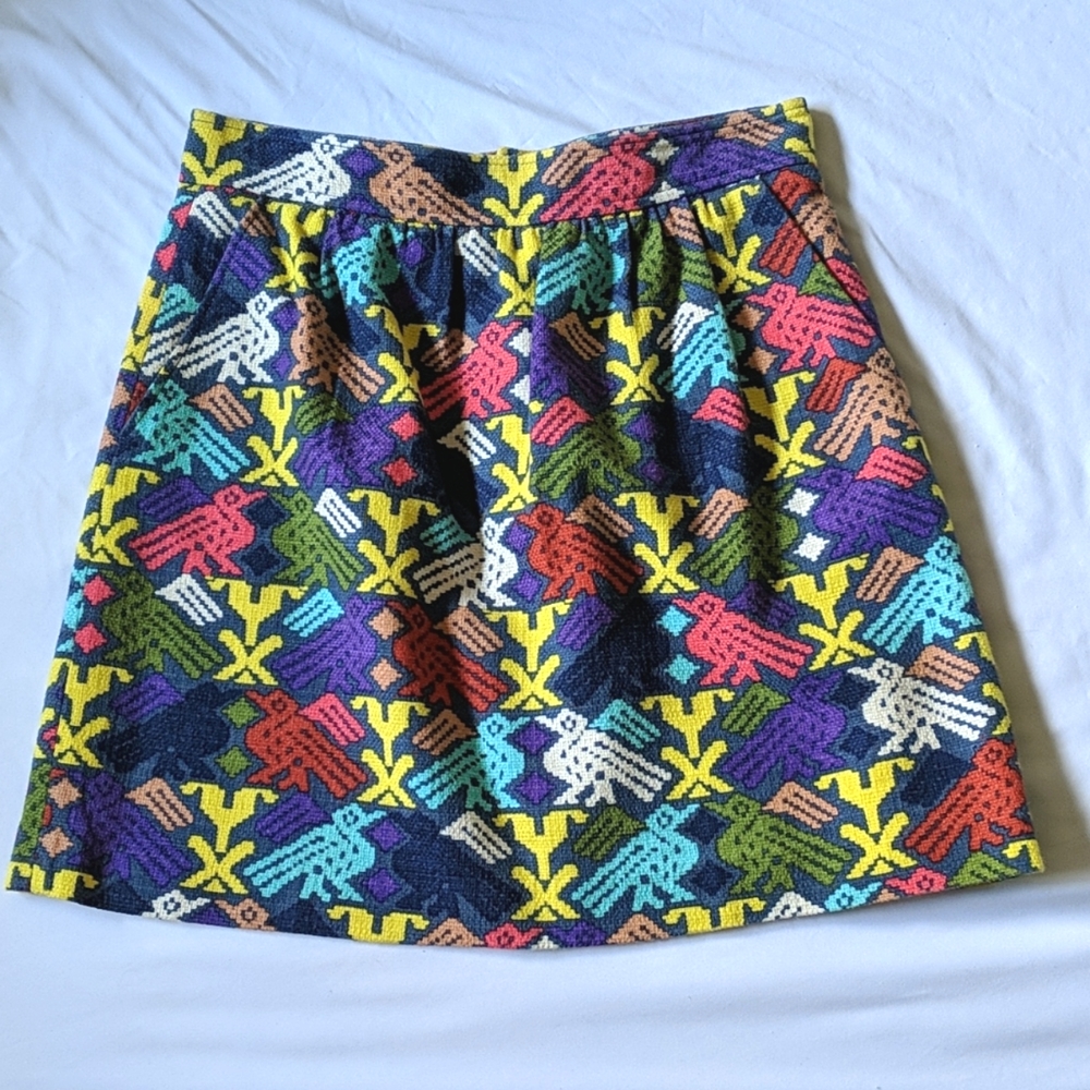 Tibi Anthropologie Aztec jewel toned skirt K0269